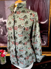 RIVER ROAD SHIRT IN SAGE