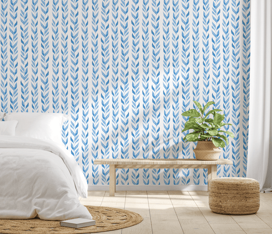 BY THE SEA WALLPAPER IN FRESHEST BLUE - Middy N' Me