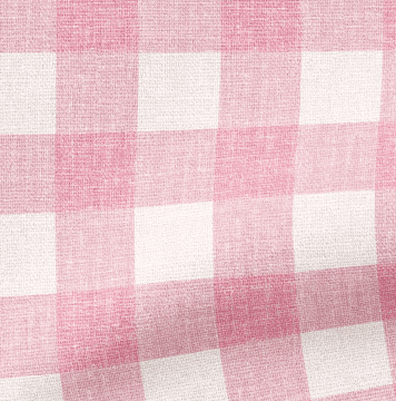 1" GINGHAM FABRIC IN PINK - Middy N' Me