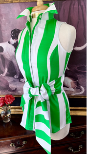 PADDOCK STRIPE SHIRT IN KELLY