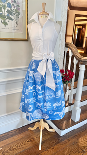 COUNTRY LIVING SKIRT IN WEDGEWOOD