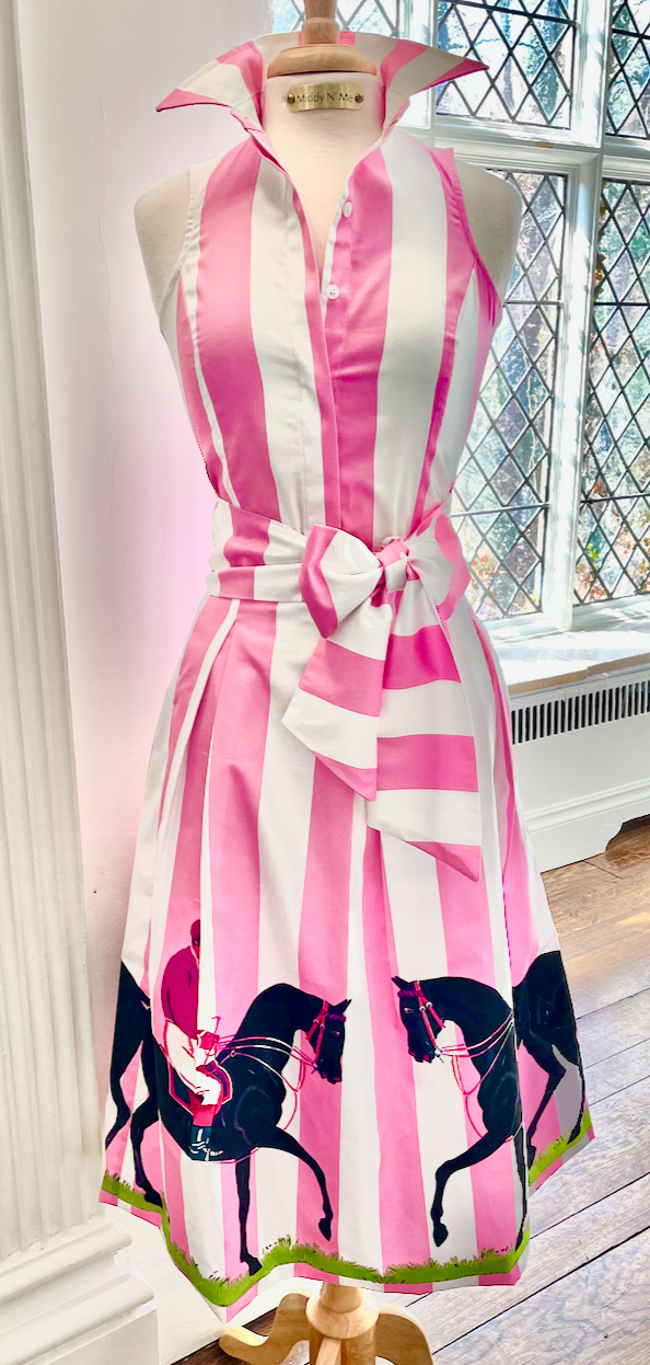 PADDOCK PARADE SKIRT IN PERFECT PINK (PAIRED PERFECTLY WITH THE PADDOCK STRIPE SHIRT IN PERFECT PINK WITH SASH, SOLD SEPARATELY)