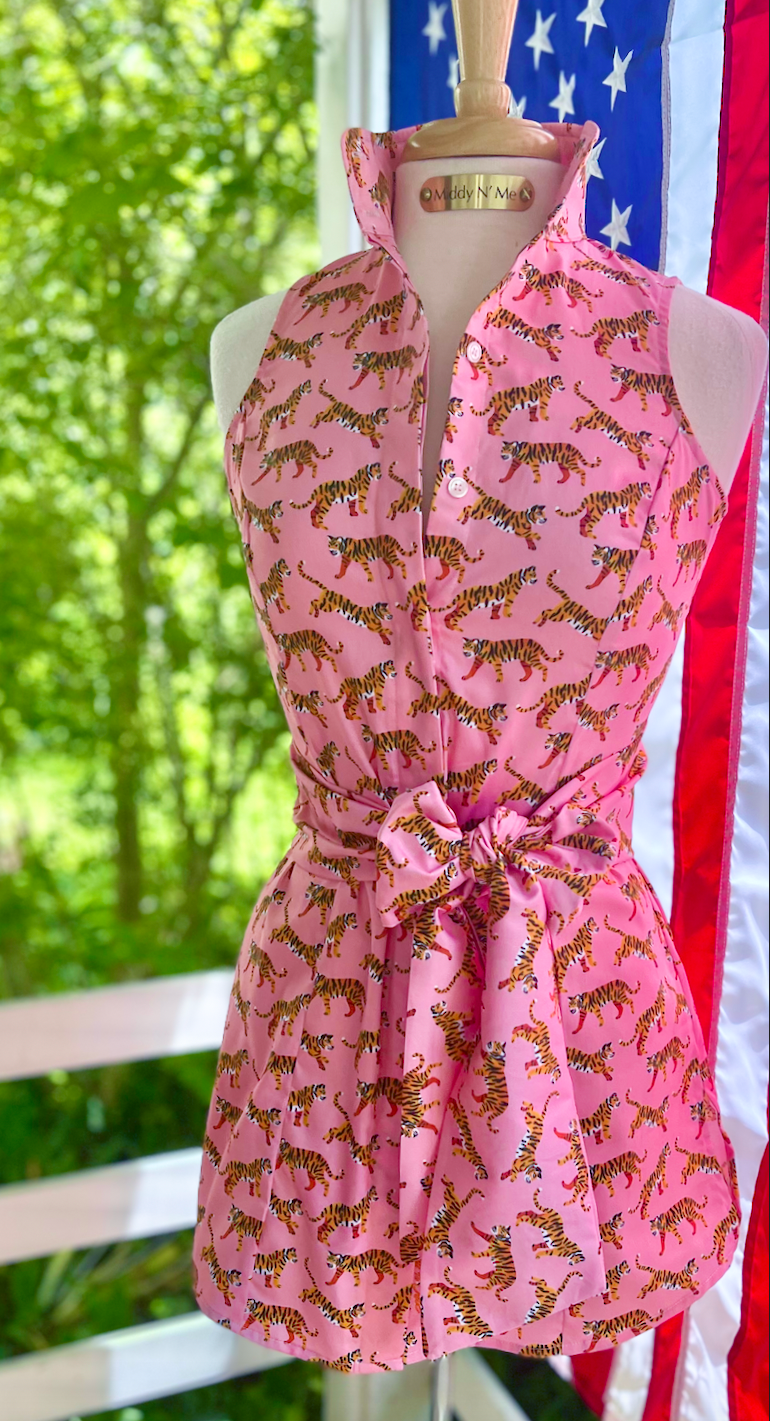TIGER LOVE TUNIC IN ROSY