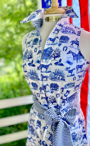 COUNTRY LIVING TUNIC IN NAVY