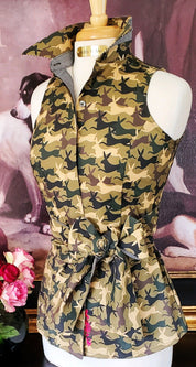 BUNNY CAMO SHIRT WITH SASH - Middy N' Me
