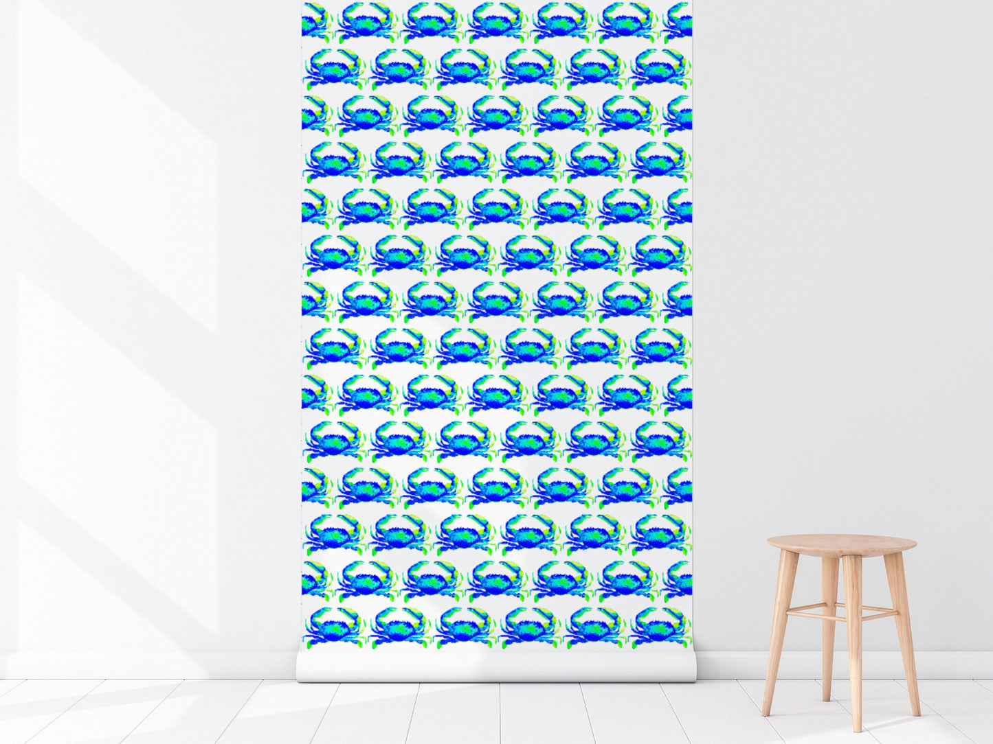 CRAB LOVE IN BLUE WALLPAPER - Middy N' Me