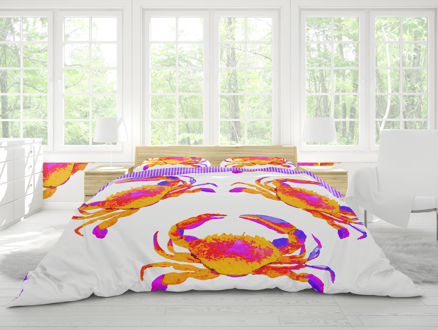 CRAB LOVE DUVET IN ORANGE - Middy N' Me