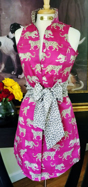 ARABELLA DRESS WITH SASH IN BERRY - Middy N' Me