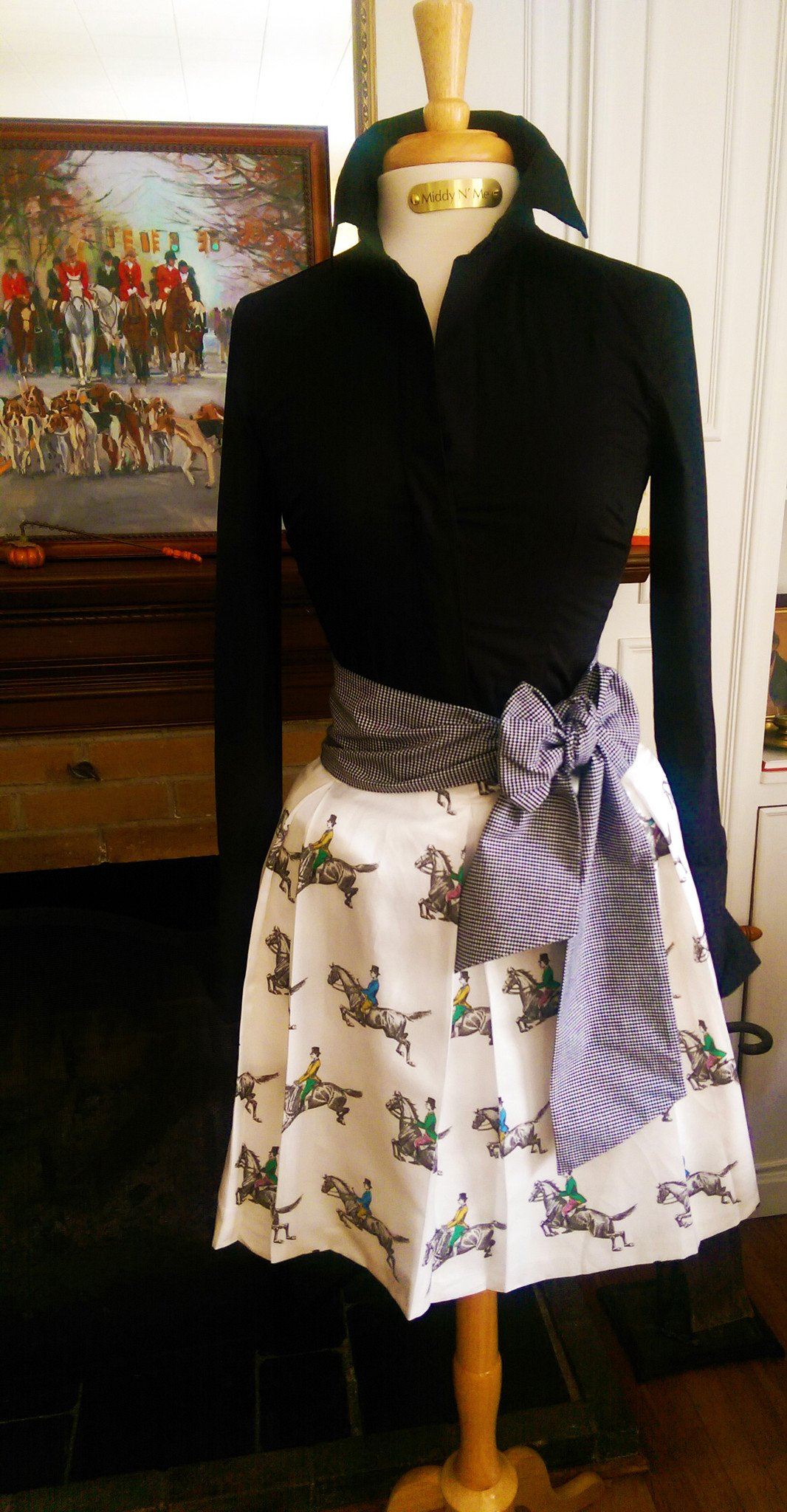 GONE RIDING SKIRT IN CHAMPAGNE - Middy N' Me