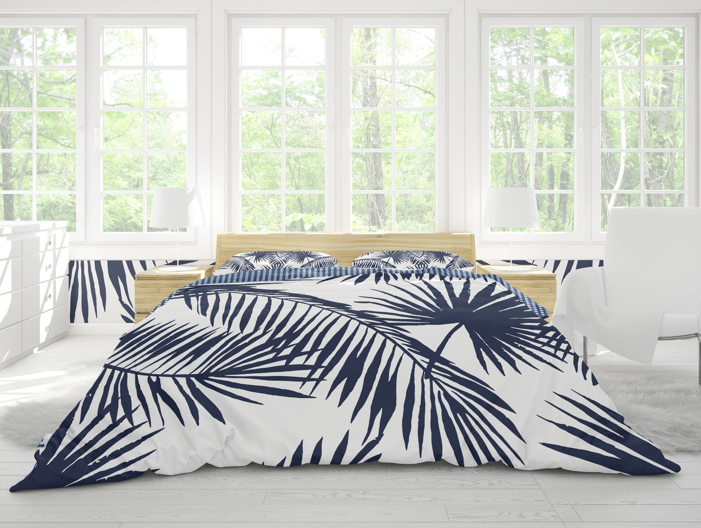 KEY WEST DUVET IN NAVY - Middy N' Me