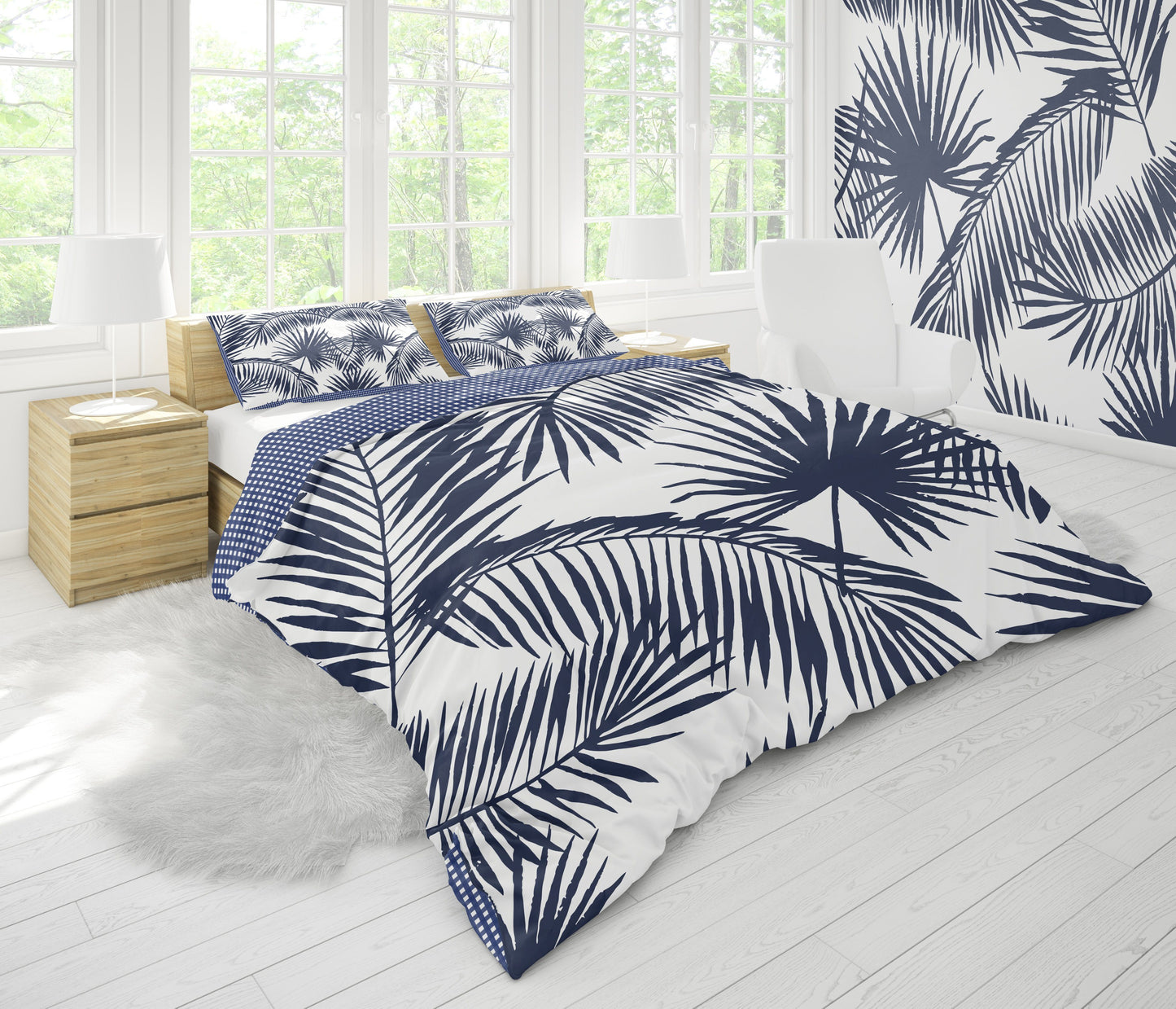 KEY WEST DUVET IN NAVY - Middy N' Me