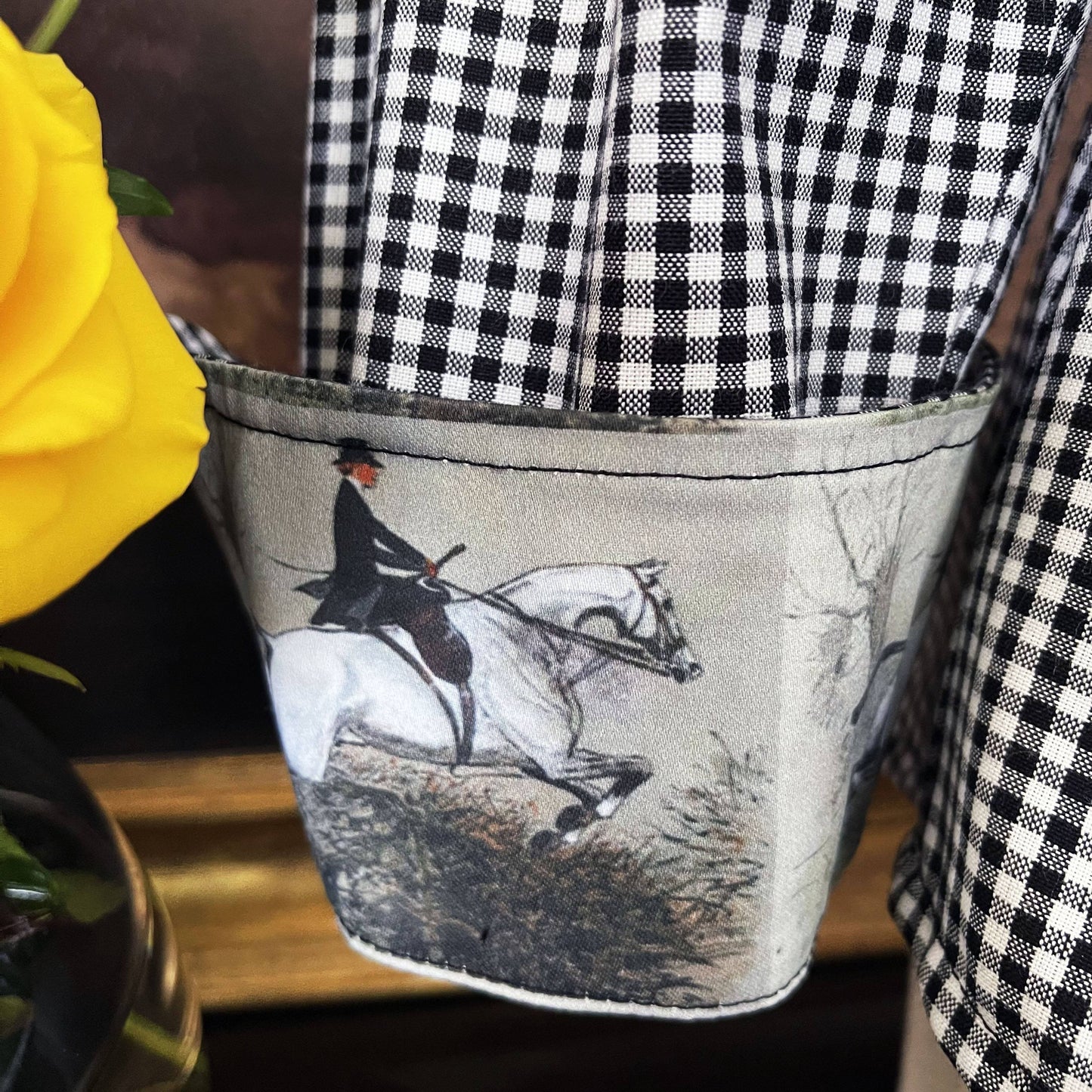 LADY GREY ON BLACK GINGHAM - Middy N' Me