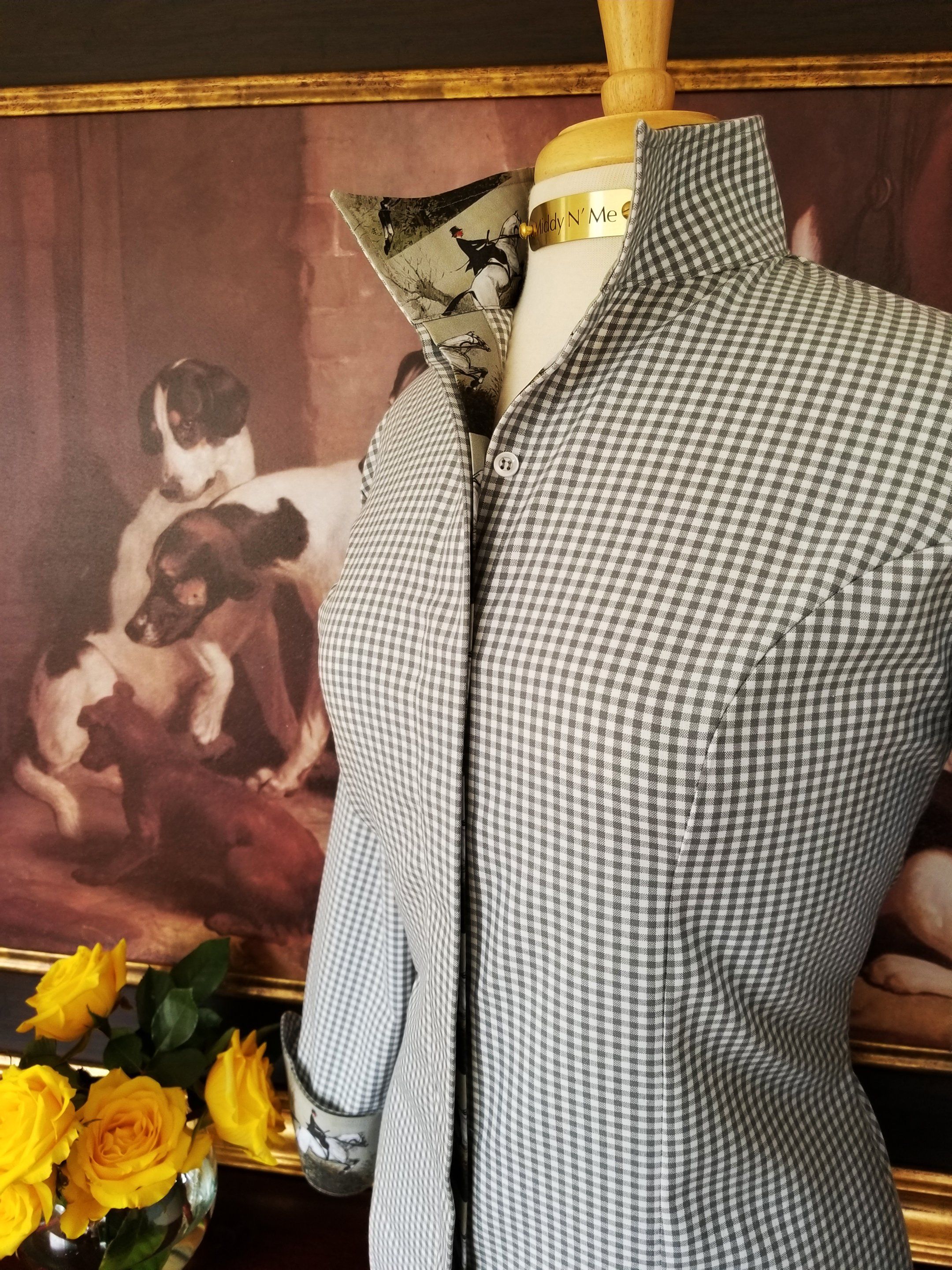 LADY GREY ON GREY GINGHAM - Middy N' Me