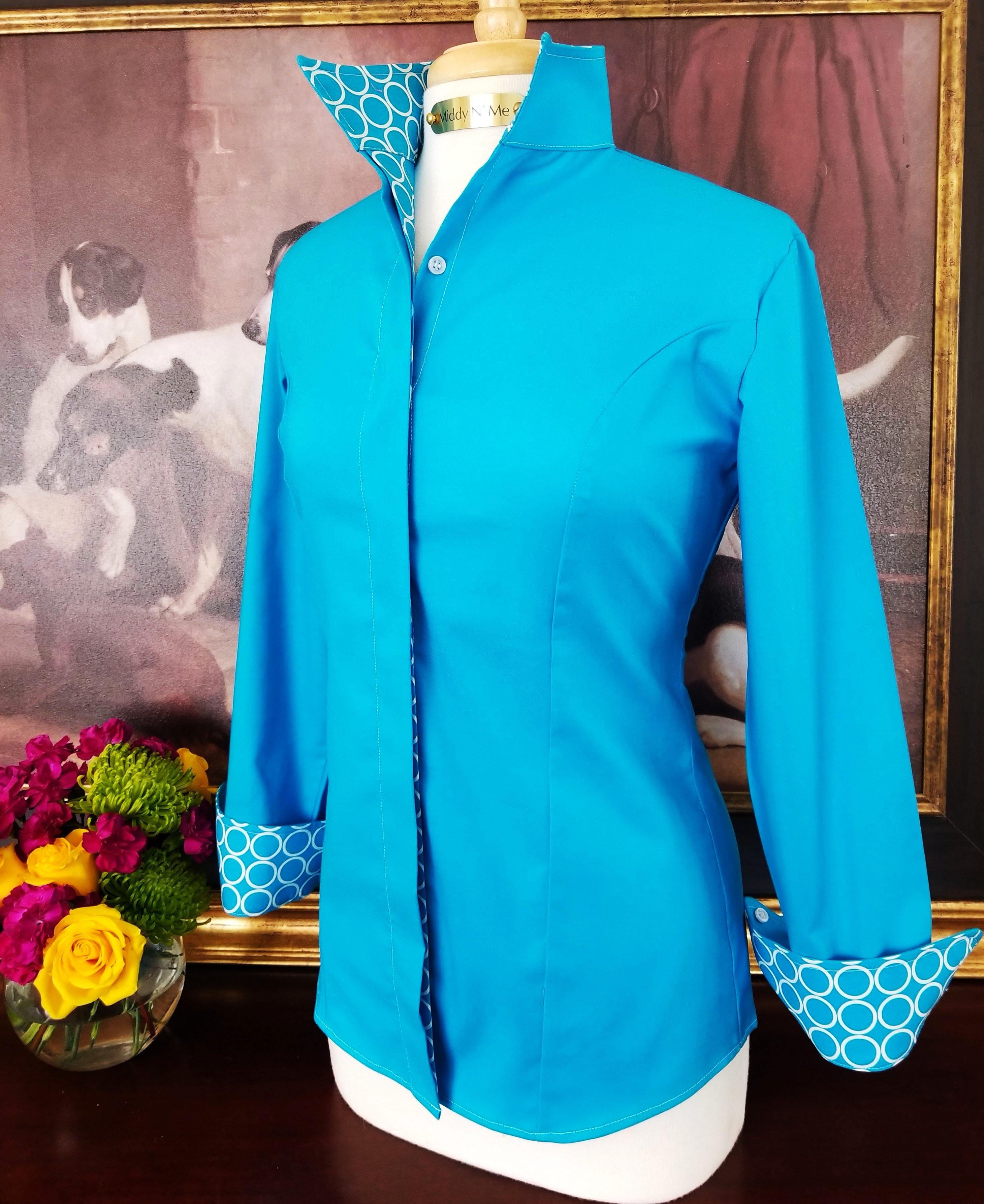 LAUREN SHIRT IN LAGOON - Middy N' Me