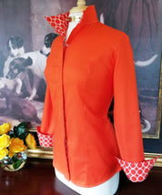 LAUREN SHIRT IN TANGERINE - Middy N' Me
