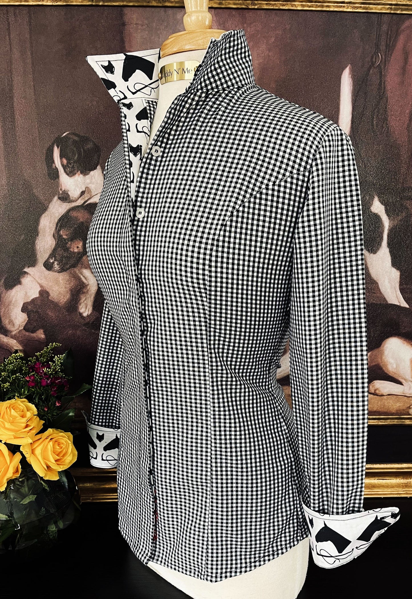 MILLBROOK ON BLACK GINGHAM - Middy N' Me