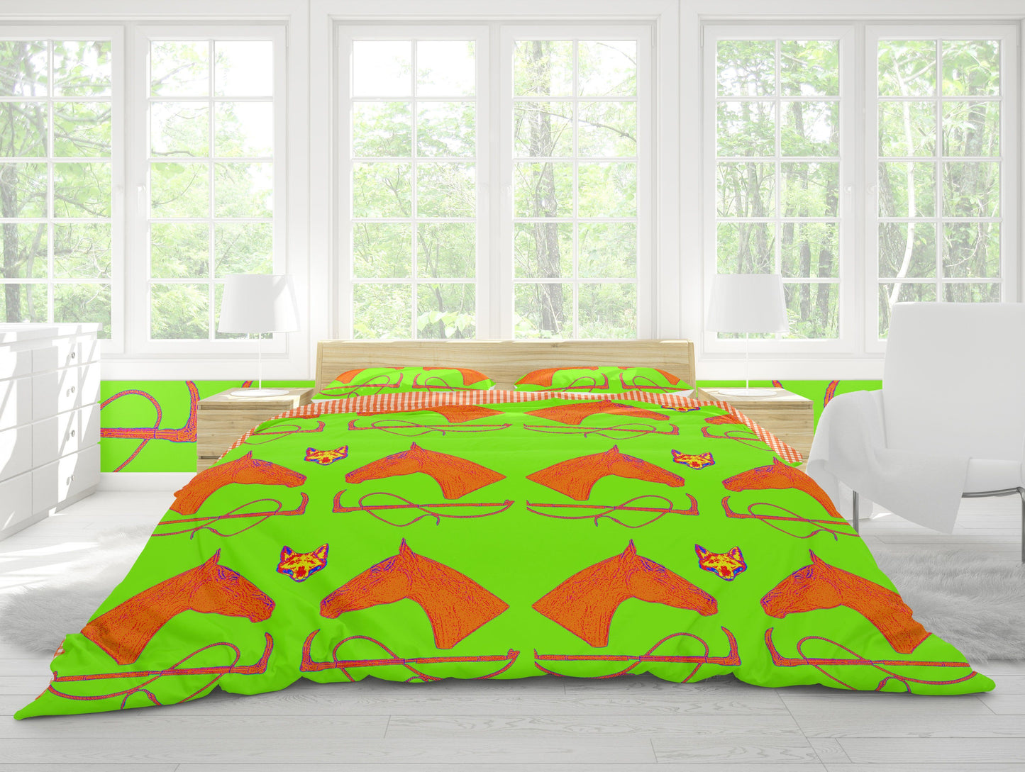 MILLBROOK DUVET IN KIWI - Middy N' Me