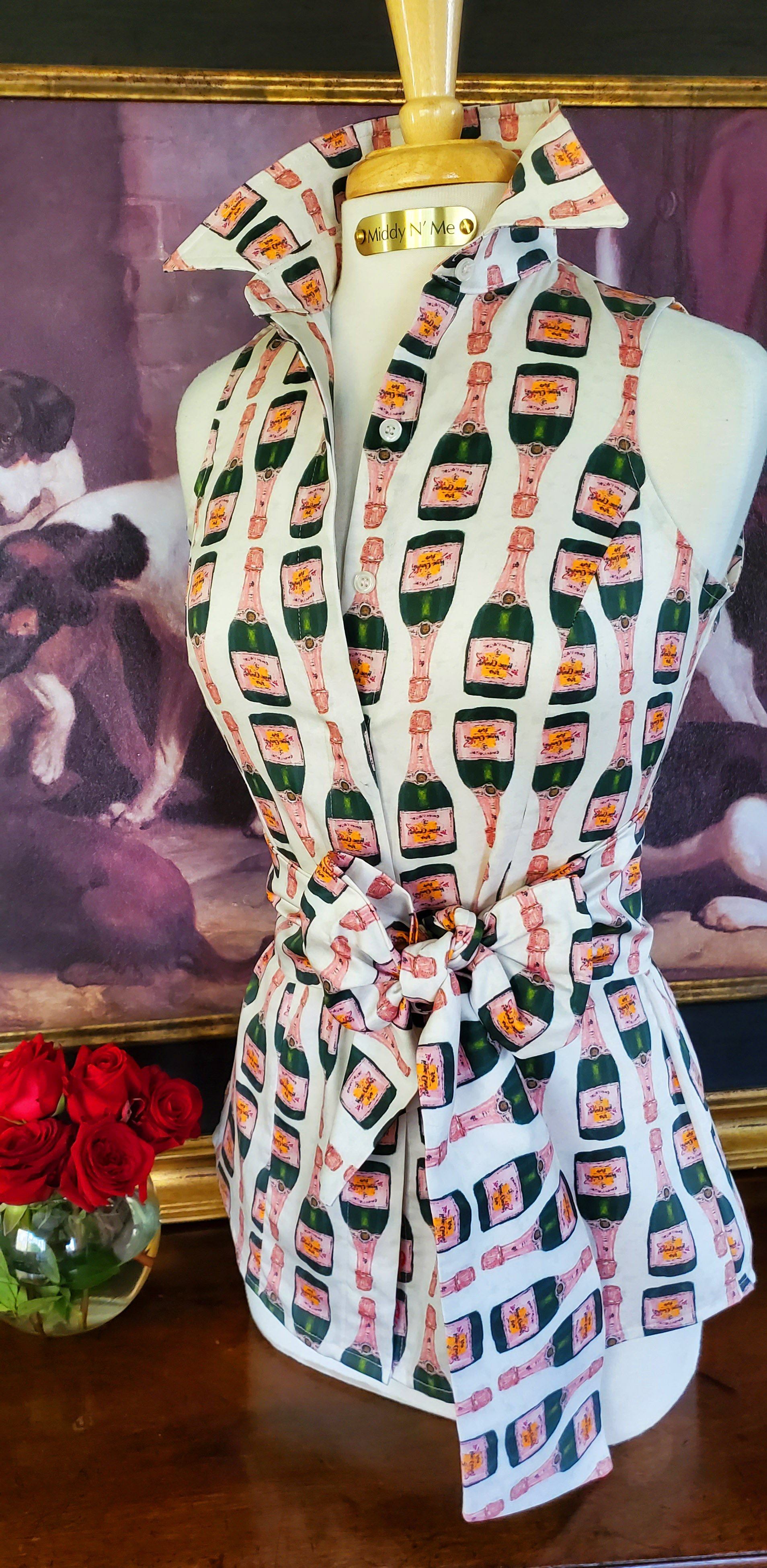 CHAMPAGNYA SHIRT WITH SASH - Middy N' Me