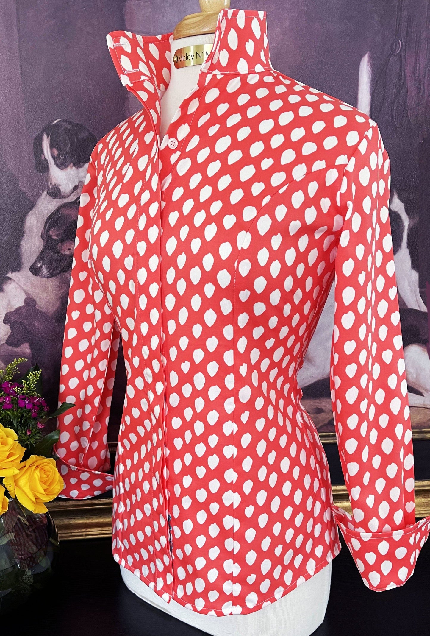 POPPY SHIRT IN TANGERINE - Middy N' Me
