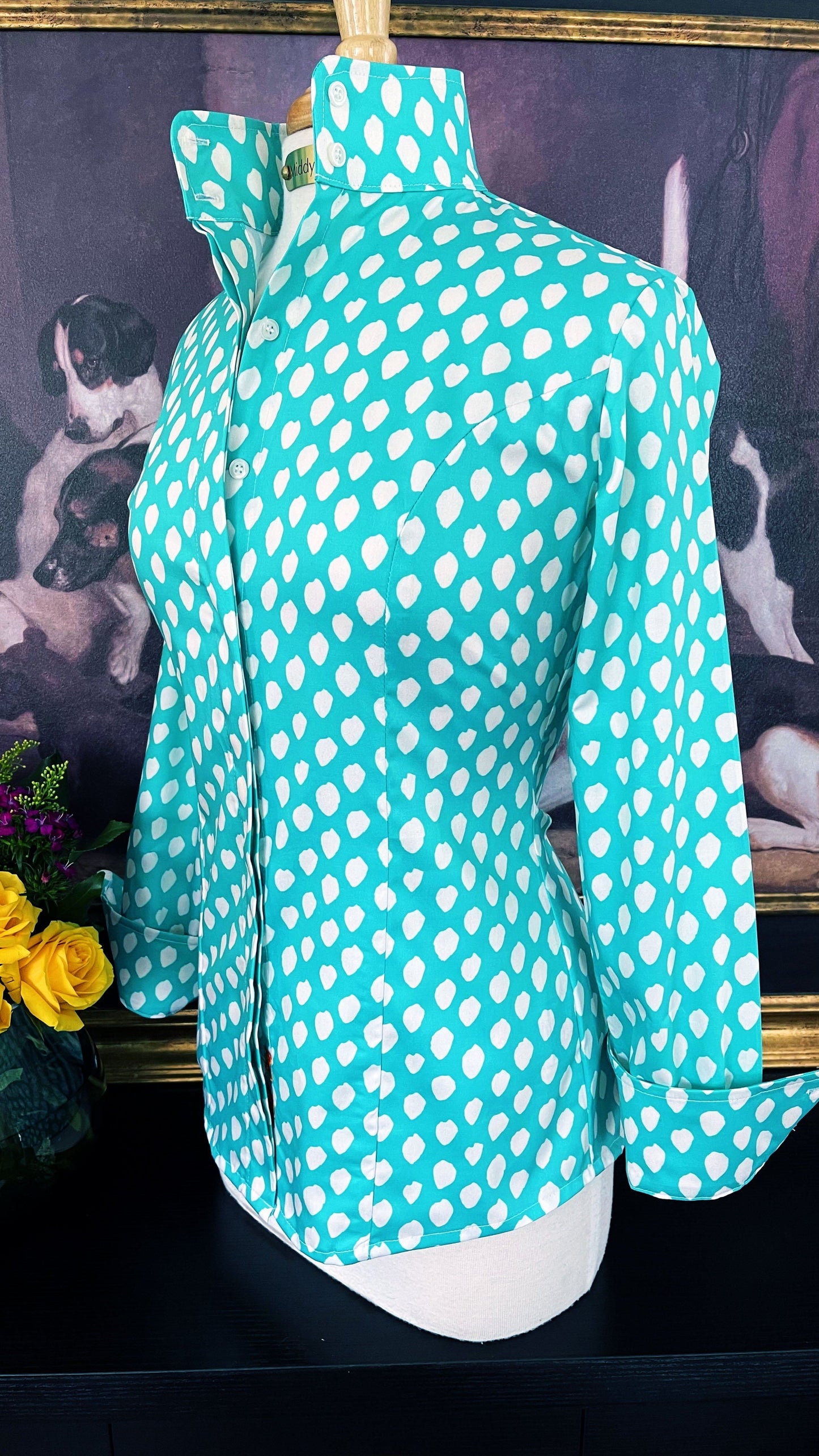 POPPY SHIRT IN TURQUOISE - Middy N' Me