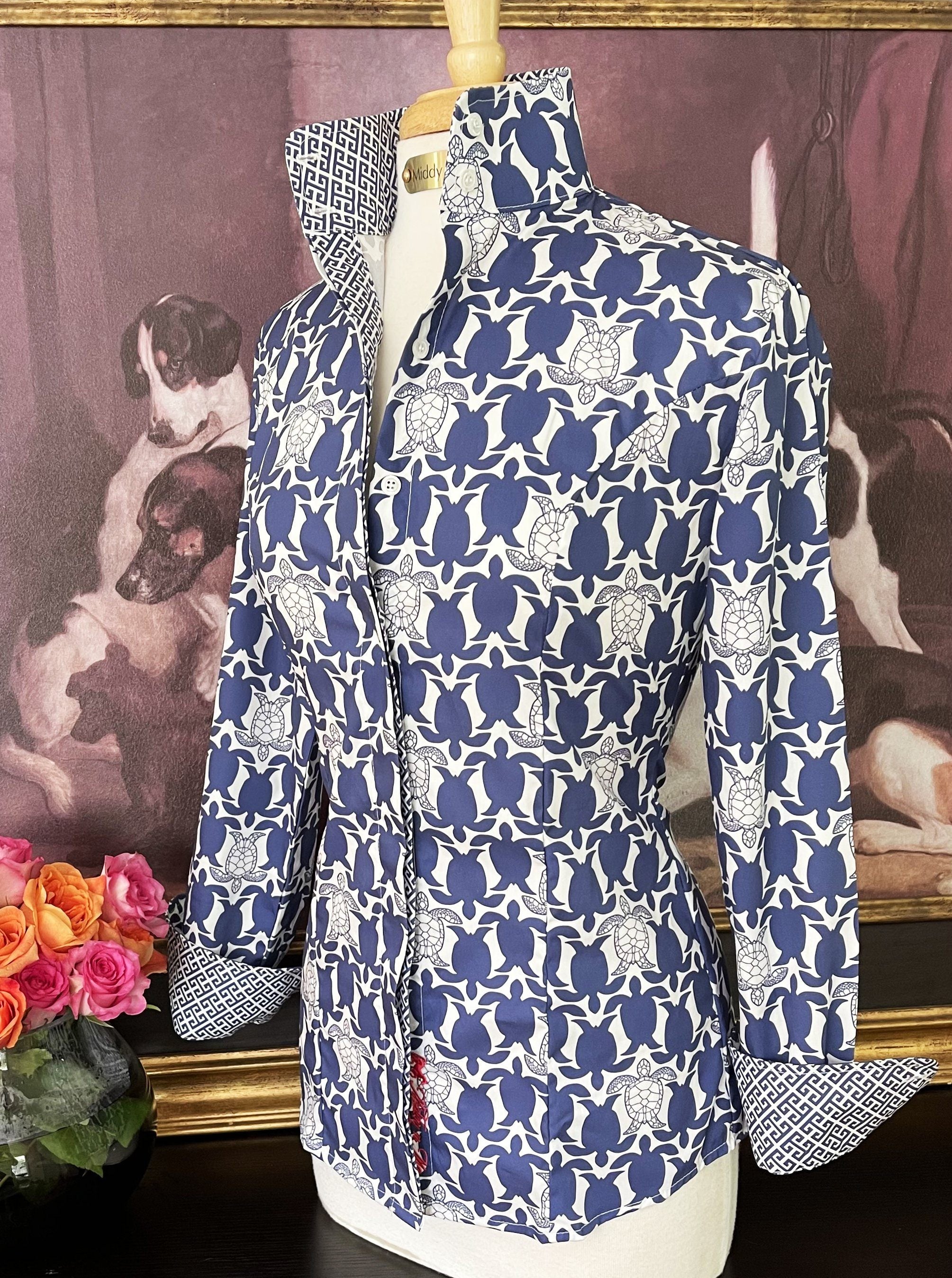 SEA ISLAND SHIRT IN NAVY - Middy N' Me