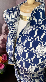 SEA ISLAND SHIRT IN NAVY - Middy N' Me