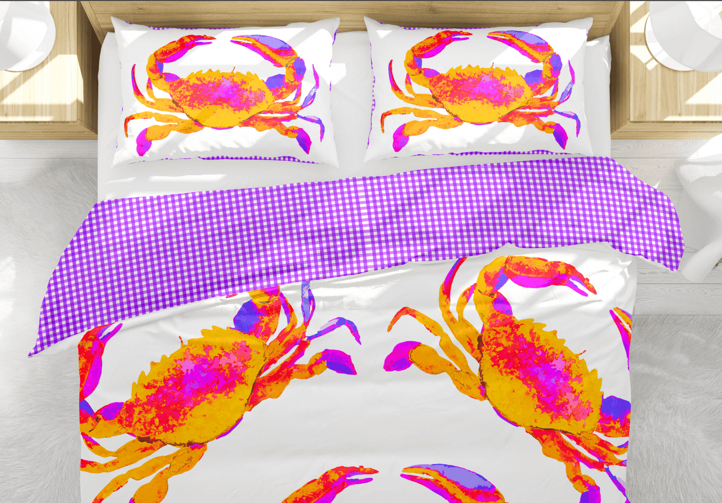 CRAB LOVE DUVET IN ORANGE - Middy N' Me