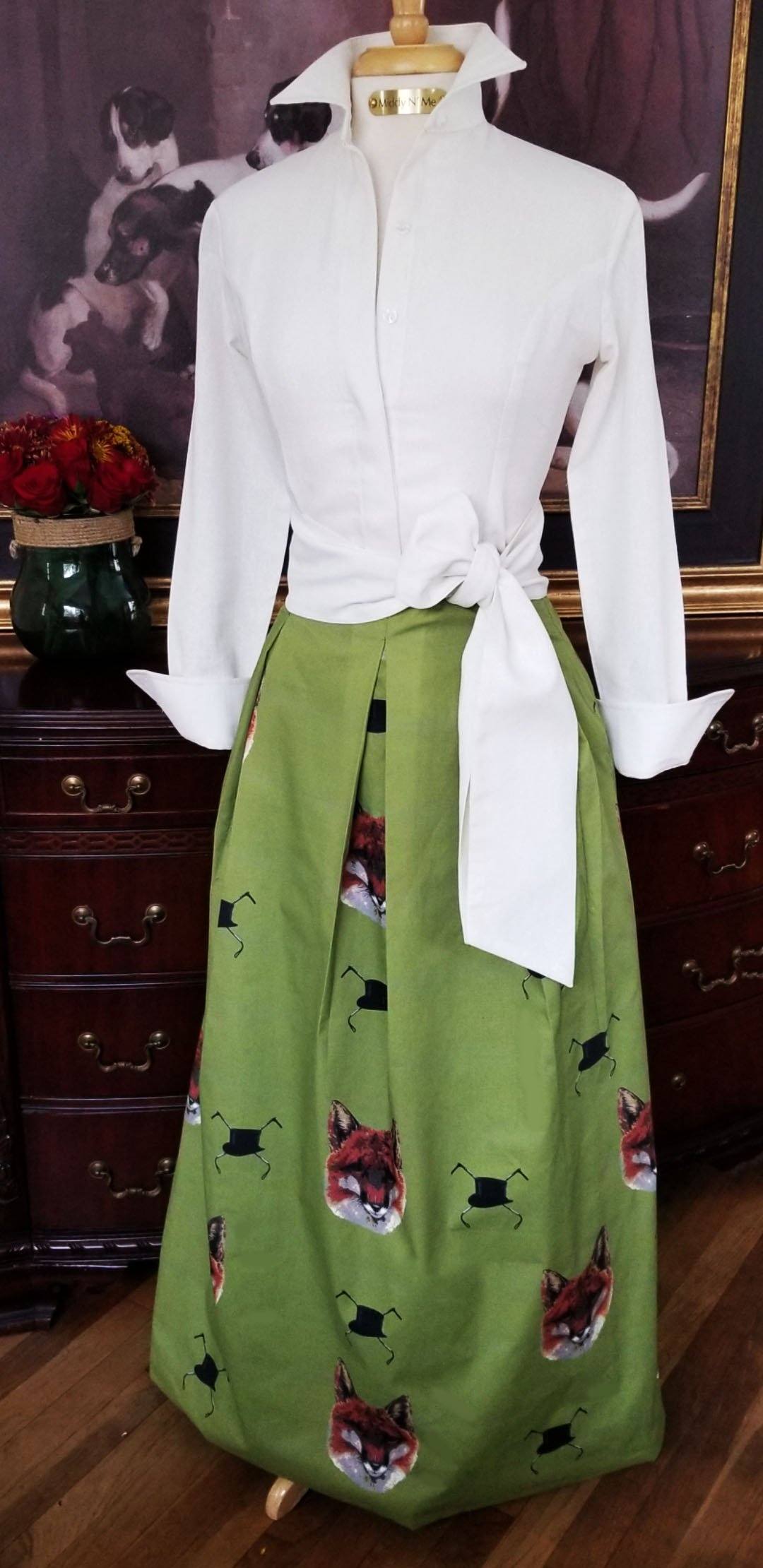 TALLY HO SKIRT IN MARTINI - Middy N' Me