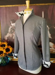 TSJESSE SHIRT IN BLACK GINGHAM - Middy N' Me