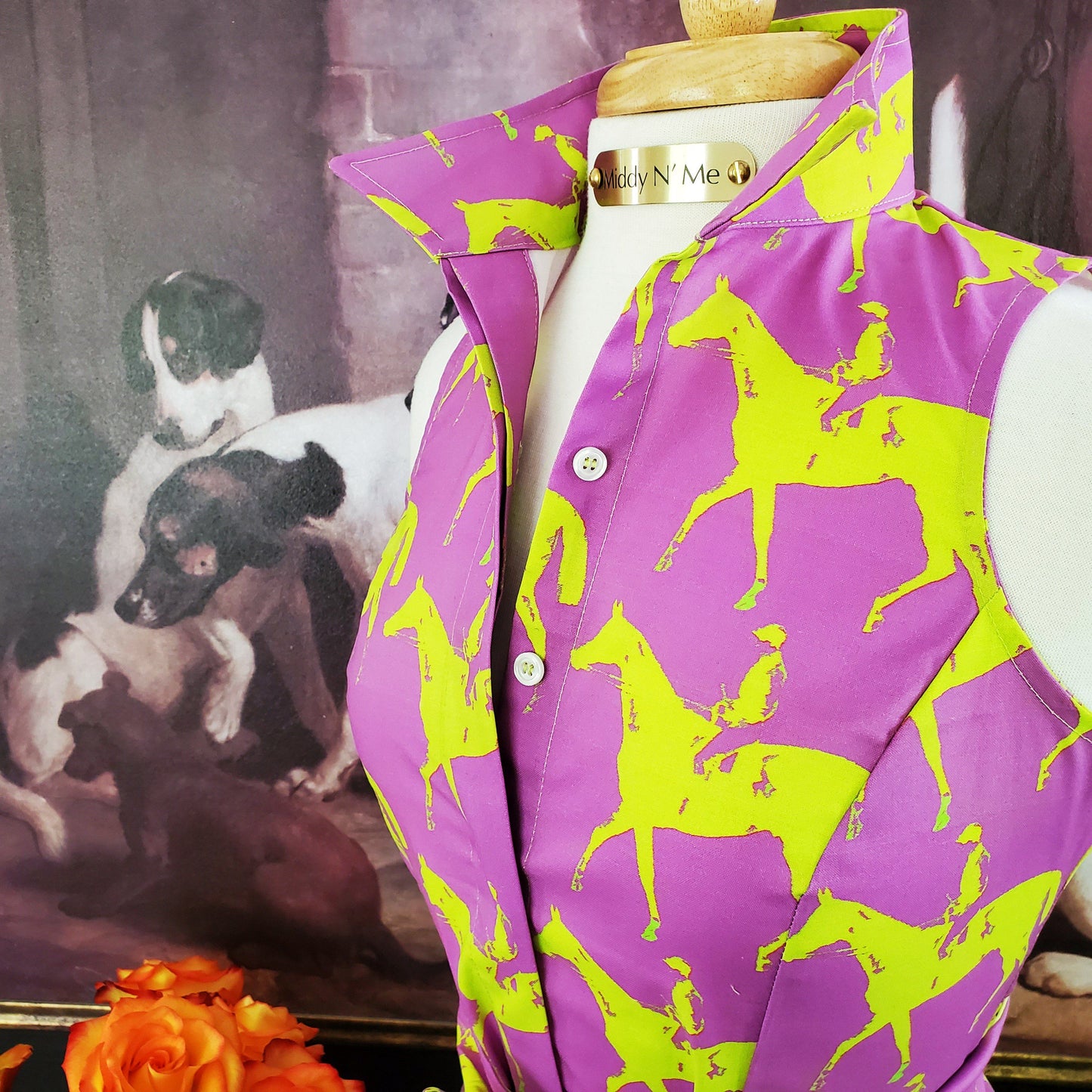 KELSO SHIRT WITH SASH IN ORCHID - Middy N' Me