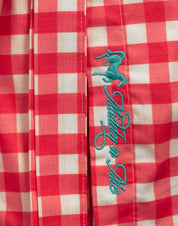 SWEET MELISSA SHIRT IN FUCHSIA GINGHAM