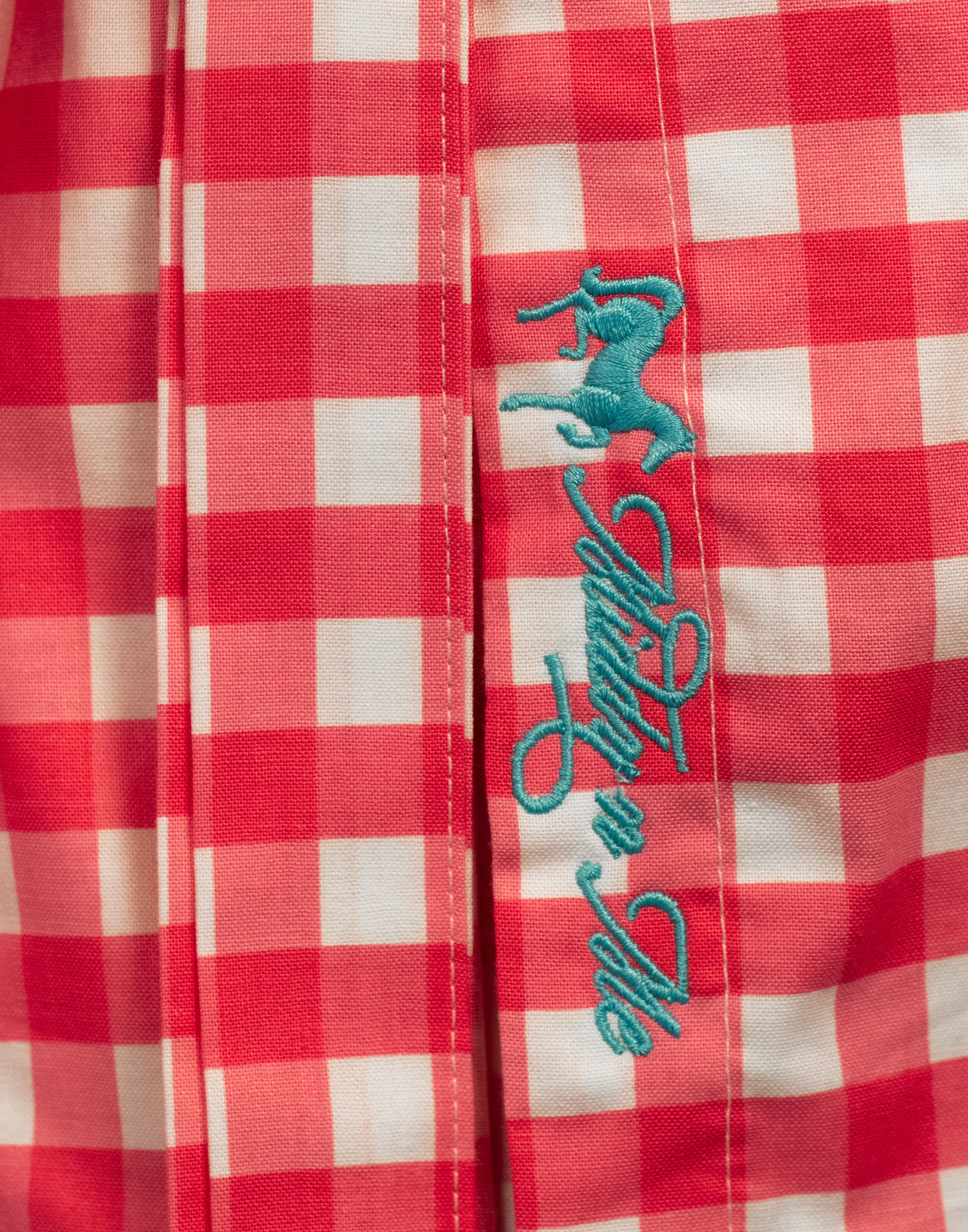 SWEET MELISSA SHIRT IN FUCHSIA GINGHAM