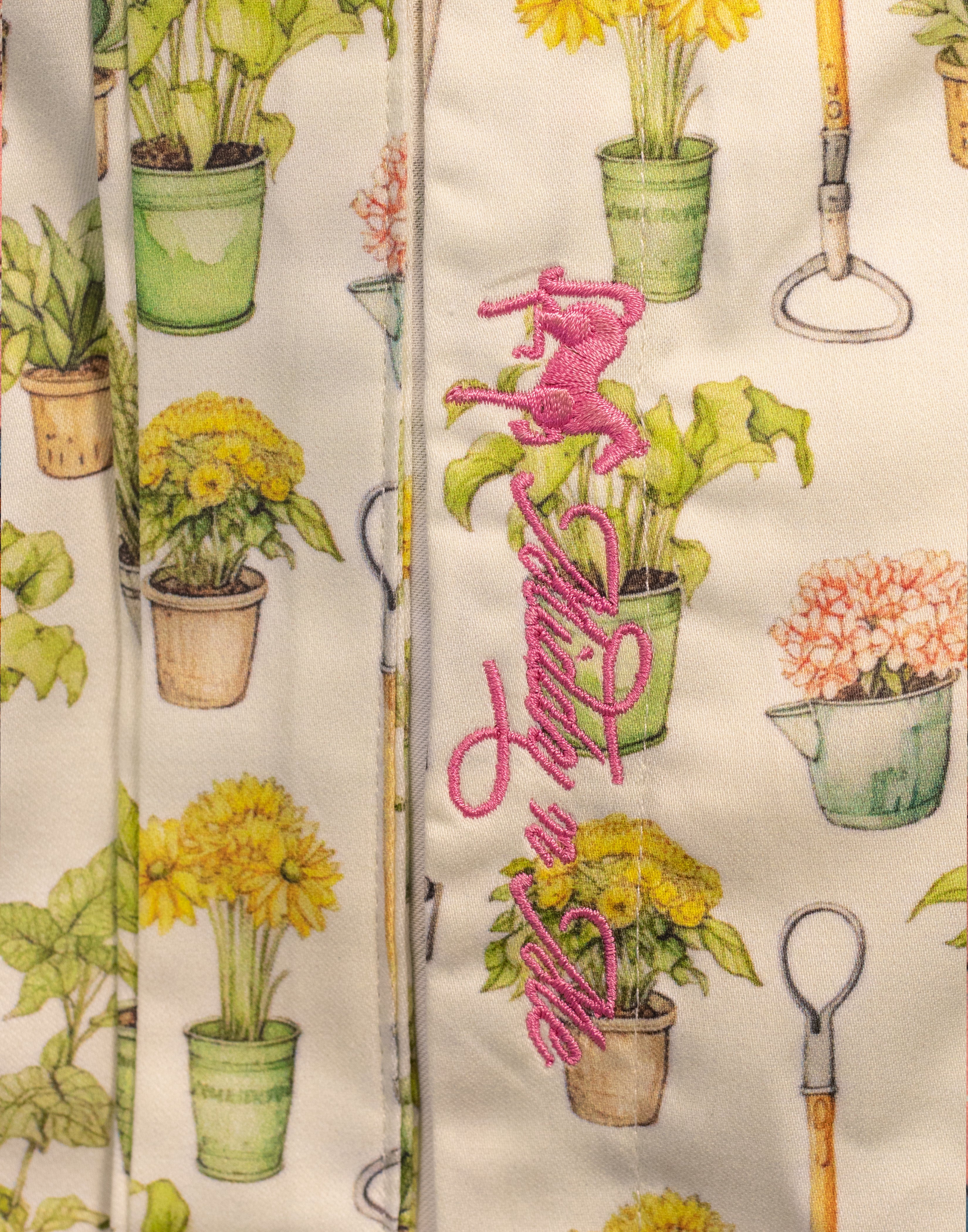 GARDEN GIRL TUNIC WITH SASH / SIZE 4 / 32" / SLEEVELESS