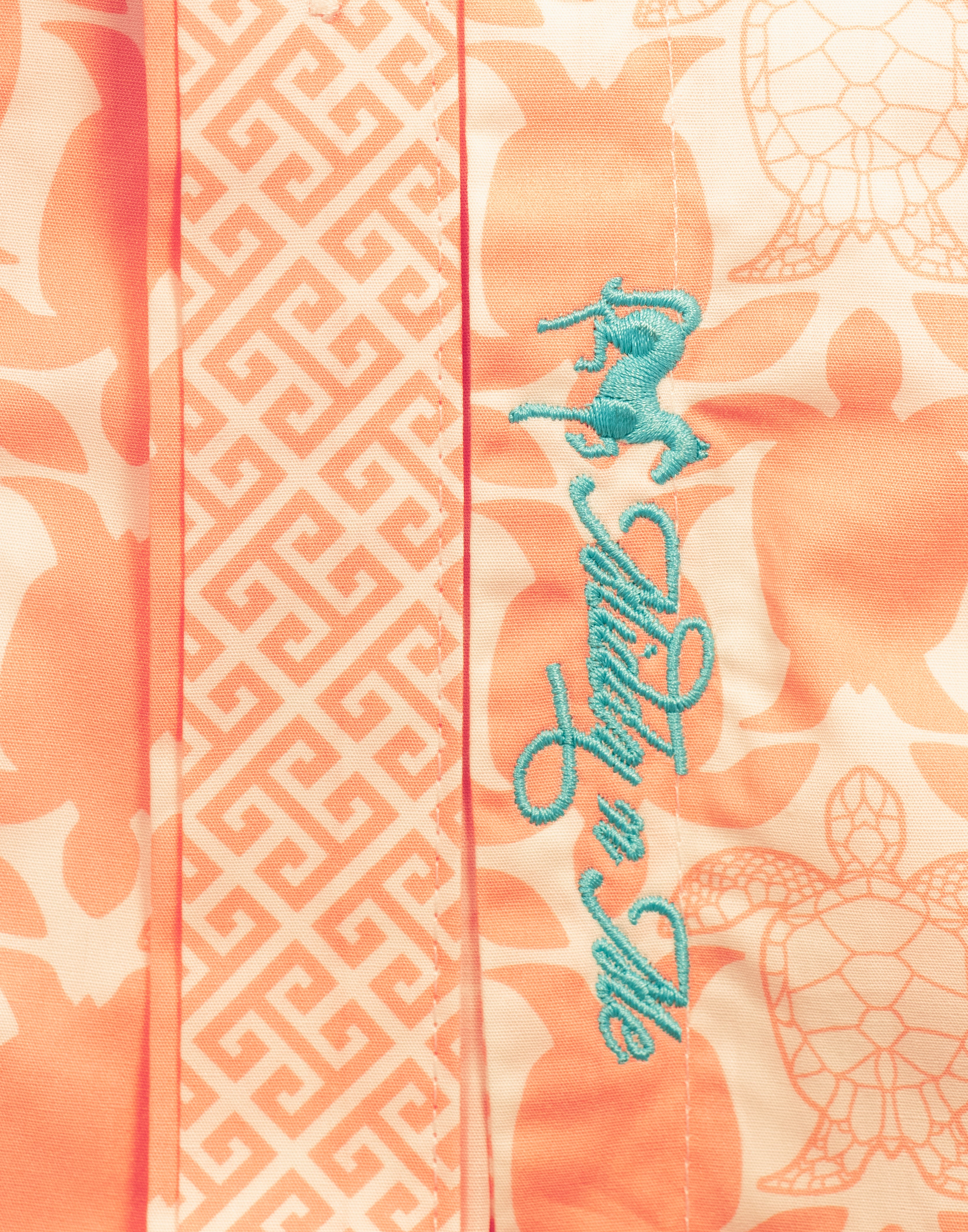SEA ISLAND SHIRT IN JUST PEACHY