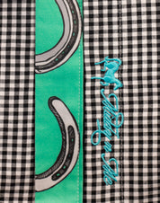 GIDDY UP SHIRT ON BLACK GINGHAM
