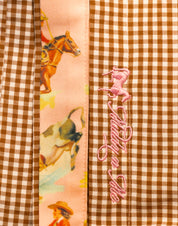 RIDE EM' COWGIRL SHIRT IN CHOCOLATE GINGHAM