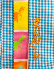 WARE HOUND SHIRT ON TURQUOISE GINGHAM