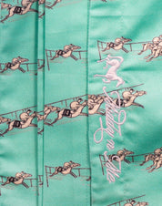TIFFANY RACE HORSES DRESS WITH SASH