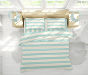 CABANA STRIPE DUVET IN AQUA