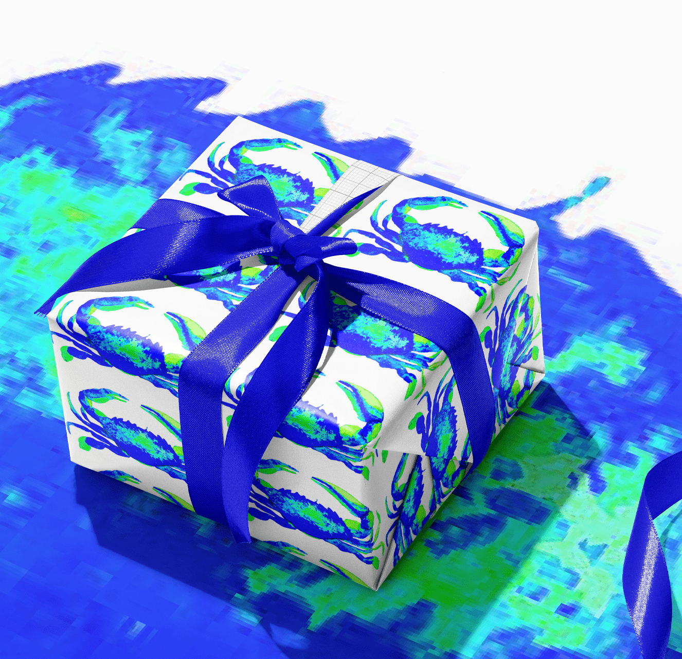 BLUE CRAB LOVE GIFT WRAP - Middy N' Me
