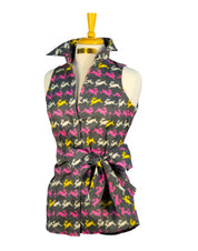 BUNNY PALOOZA SHIRT WITH SASH / SIZE 4 / 28" / SLEEVELESS