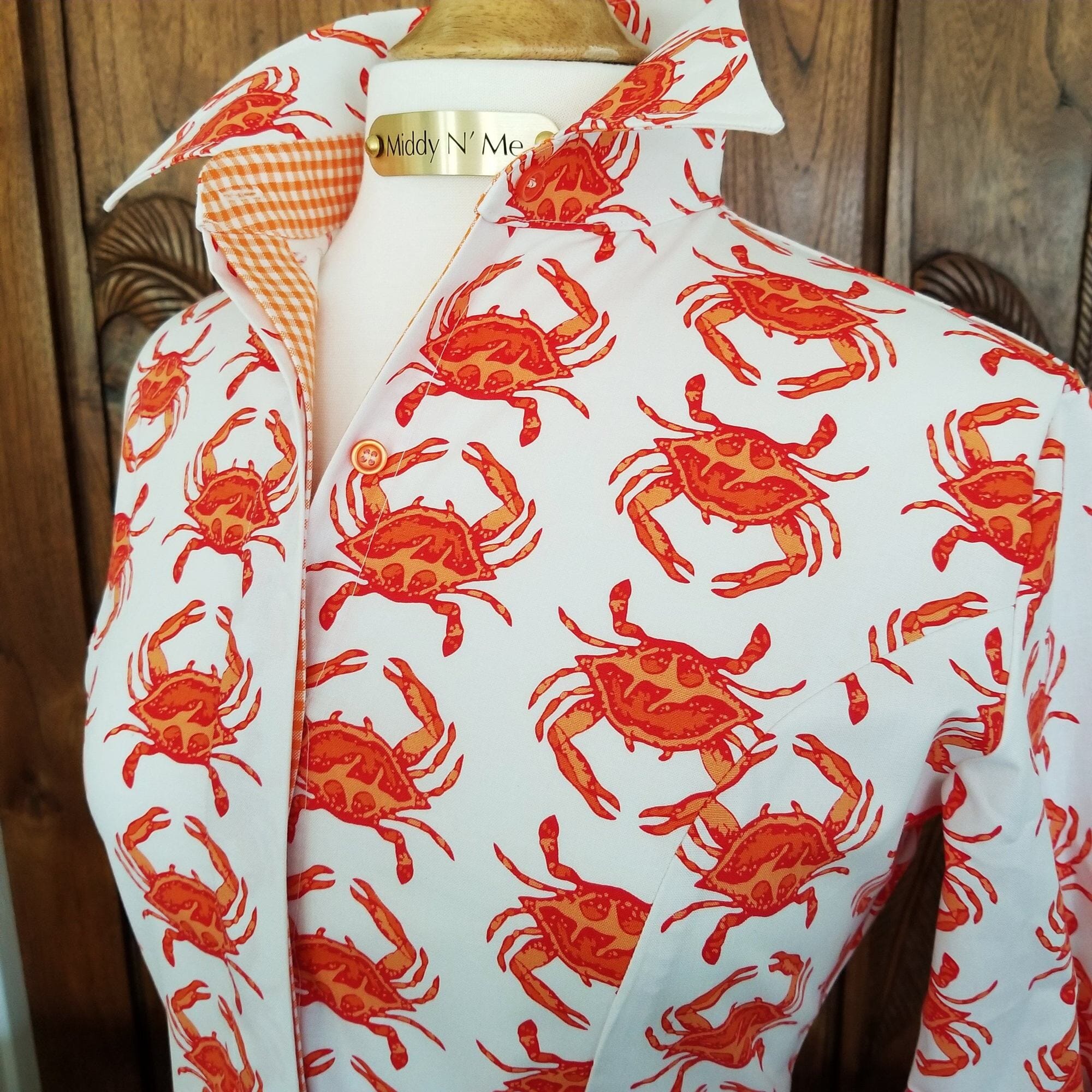 SWEET JANE IN ORANGE CRAB LOVE DRESS - Middy N' Me