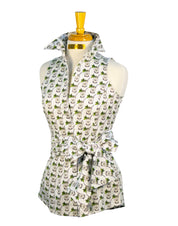 DERBY DAY SHIRT WITH SASH / SIZE 4 / 28" / SLEEVELESS