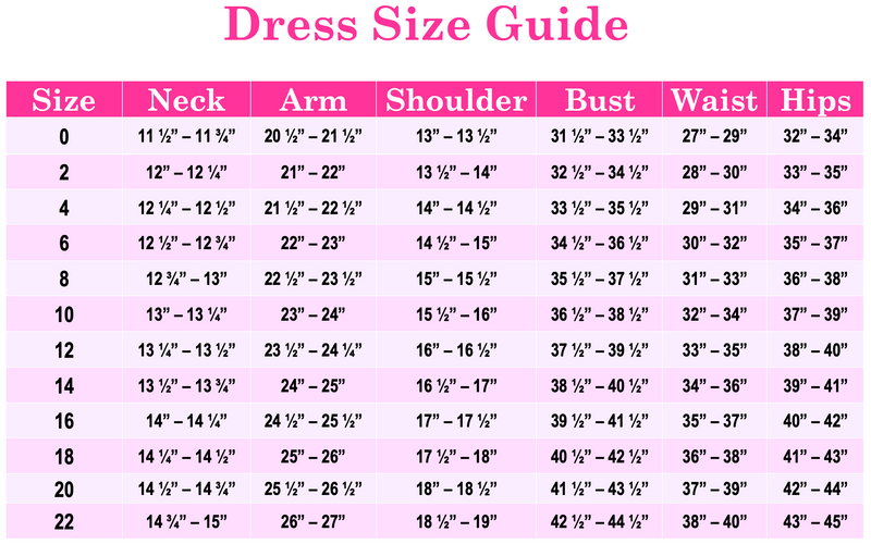 Dress Size Guide
