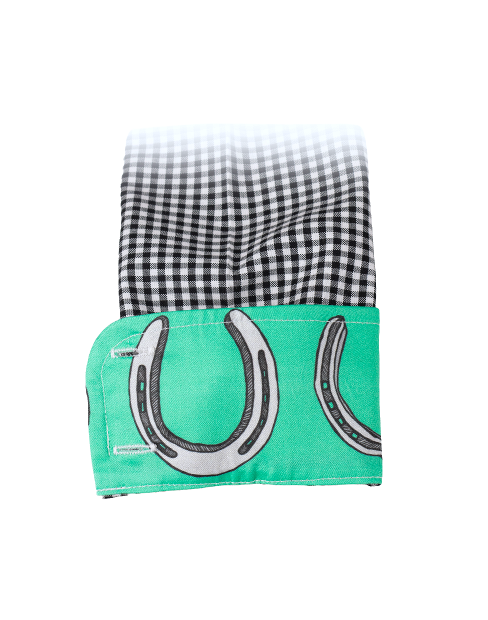 GIDDY UP SHIRT ON BLACK GINGHAM