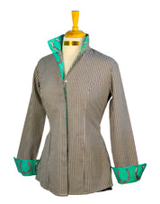 GIDDY UP SHIRT ON BLACK GINGHAM