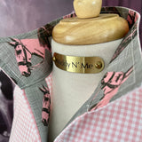 HORSE COUNTRY SHIRT ON PERFECT PINK GINGHAM