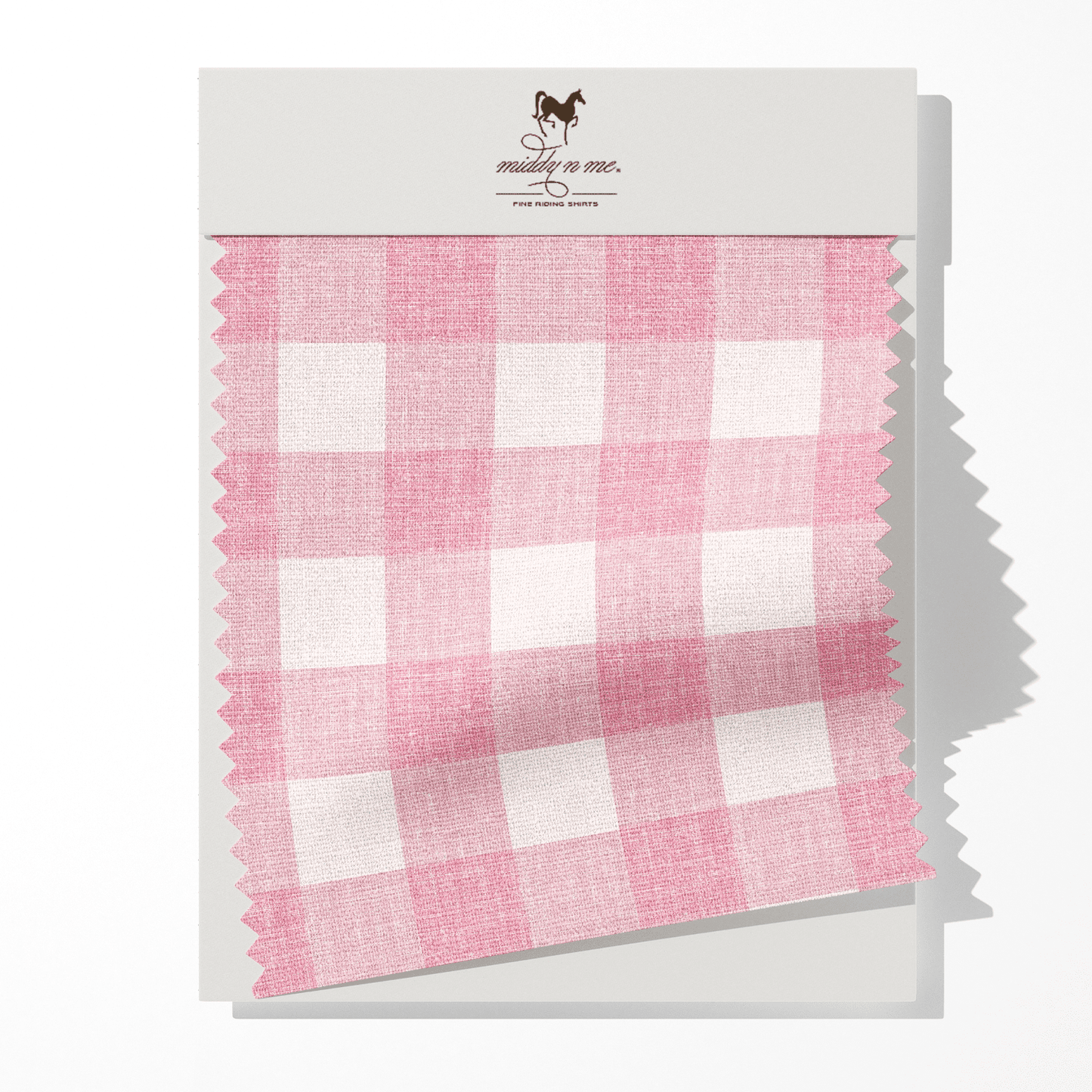 1" GINGHAM FABRIC IN PINK - Middy N' Me