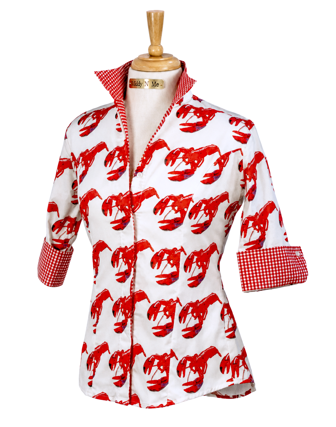LOBSTA LOVE SHIRT IN RED