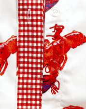 LOBSTA LOVE SHIRT IN RED